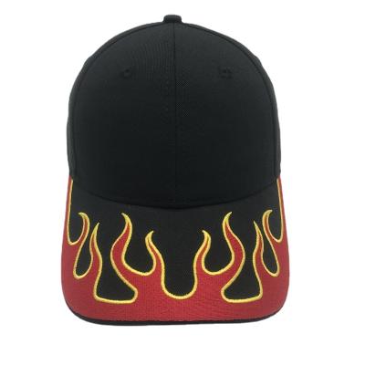 China COMMON Hot Sale Logo Flames Hat Custom Baseball Cap for sale