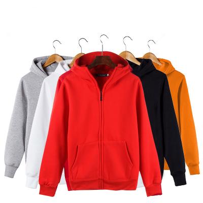 China wholesale custom Anti-wrinkle 100% cotton zip up cotton pullover hoodies unisex clothing for sale