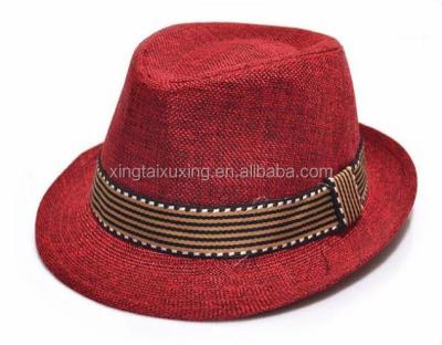 China 2020 Character Fashion Custom Jazz Hat Straw Felted Hat Canvas Hats Wholesale for sale