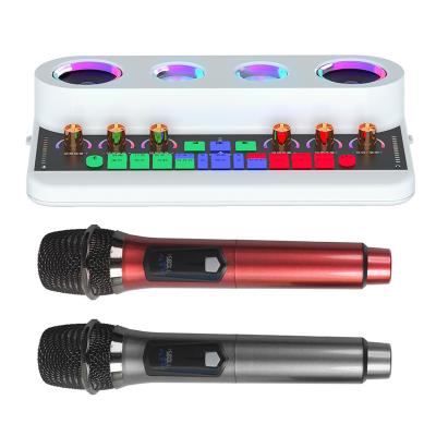 China Noise Canceling Karaoke Microphone With Sound Card Sound Card Music Module External Usb Audio Interface For Live Sound Card for sale