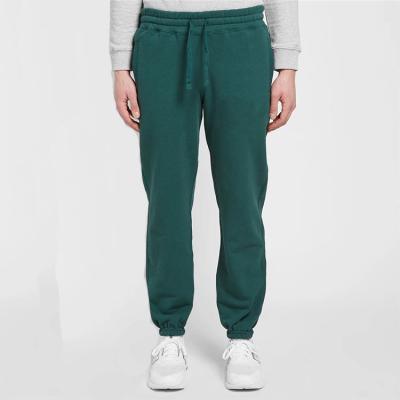 China Wholesale Elastic Anti-pilling Terry Sport Mens Plain Pants Custom Drawstring Waist Cuff for sale