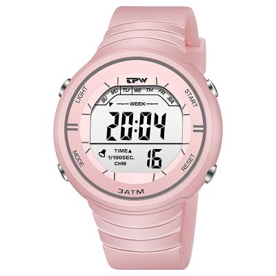 China Alarm Beautiful Ladies Sport Watches Wholesale Countdown Chronograph LED Digital Watch Wrist Strap for sale