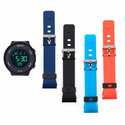 China Large LCD Digital Alarm Screen Wrist Watch Men Detachable Strap Changeable Mens Watches Digital for sale