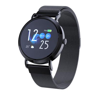 China Wholesale Auto Date Fashion Stainless Steel Magnetic Strap Around Unisex Sports Smart Watch for sale