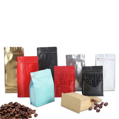 China Wholesale 1kg Waterproof Resealable Recycle Side Gusset Backing Up Pouch Ziplock With Valve Zipper Flat Bottom Coffee Bean Packaging Bags for sale