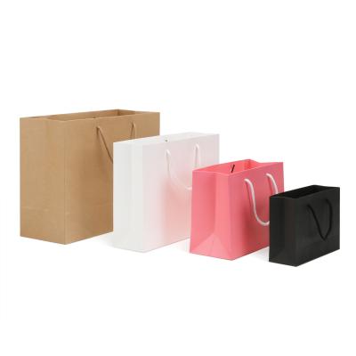 China Factory Price Recyclable Custom Kraft Paper Bag Christmas Gift Shopping Packaging Paper Bag For Shopping Gift for sale