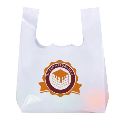 China White Or Colored T Shirt Safety Manufacturing Factory Cheap Shopping Plastic Bag With Logo Printing for sale