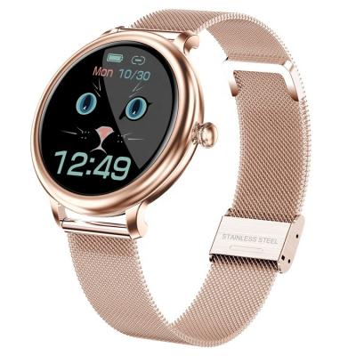 China New Touch Screen Ladies Smart Watch Heart Rate Blood Pressure IP68 Waterproof 1.09 Inch Color Screen Smartwatch For Women for sale