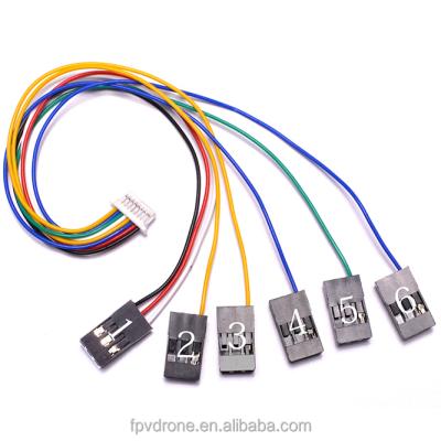 China RC Hobby CC3D Flight Controller 8 Pin Connection Cable Plug and Game ReceiverPort Set for sale