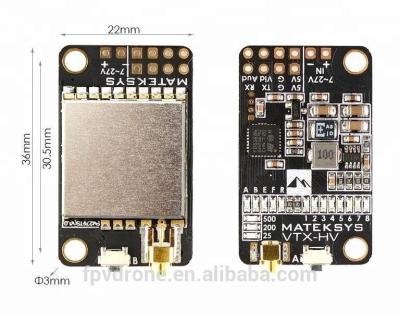 China RC Hobby Mateksys 5.8G Video Transmitter VTX-HV 38CH, 25/200/500mw Switchable, 6~27V Input With BFCMS Control for sale