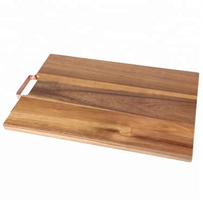 China Hot Selling Customized OEM Acacia Wood Bamboo Cutting Board Viable With Handle Wooden Cutting Board Chopping Wood for sale