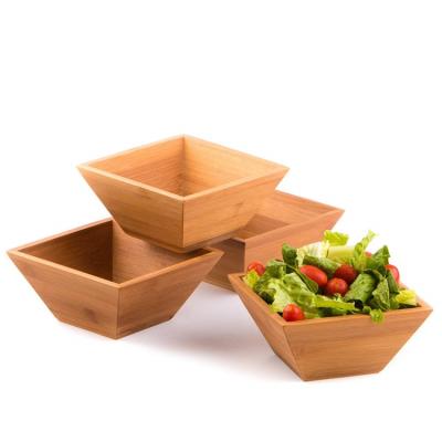 China Sustainable Dipping Unfinished Wooden Rubber Wood Bowl for sale