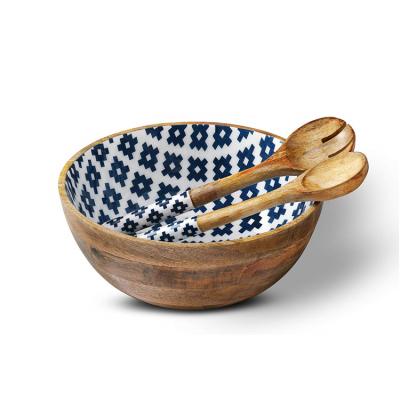 China Sustainable Natural Decorative Set Cheap Wooden Bowl for sale