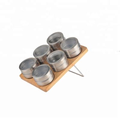 China Factory Price Sustainable Kitchen High Quality Waterproof Nature Bamboo Spice Rack For Drawer for sale