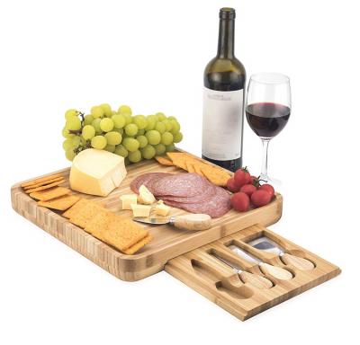 China Wholesale Best Quality Sustainable Price Good Round Cheese Boards Bamboo Board Cheese for sale