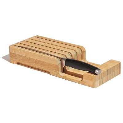 China 2022 New Arrival Wholesale Eco-friendly Wooden Box For Knives Storage Knife Holder Bamboo Knife Box for sale