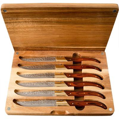 China Wholesale New Design Eco-friendly Wooden Box For Knives Kitchen Custom Storage Bamboo Knife Box With Magnet Lids for sale