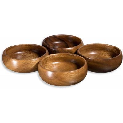 China Best Sustainable Quality BSCI Approved Factory Good Prices Stackable Bowl Set Small Wooden Bowl for sale