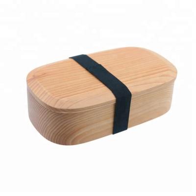 China Conservation Bento Lunch Box handmade in freshness wood for sale