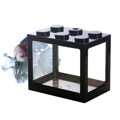 China Best Tabletop Viable Aquarium Plastic Fish Farming Tank for sale