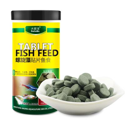 China Viable Spirulina tablet food for small tropical fish and cichlid fish for sale