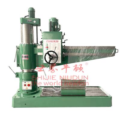 China Z3063X20 Mechanical Type 60mm Radial Drilling Machine Z3063X20 High Quality Mechanical Radial Big Drilling Machine Big Hole Tapping Machine for sale