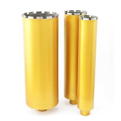 China Yellow 160mm Hollow Drilling Concrete Core Drill Bit For Reinforced Concrete for sale