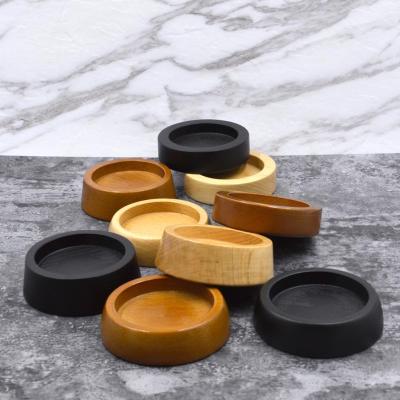 China Sustainable Wooden Mat For Coffee Tamper Round Shape for sale