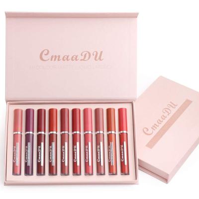 China Recycled Materials Costom Private Label Pink Lip Balm Cosmetic Lipstick Lipgloss Kit Tube Set Paper Gift Box Lip Gloss Boxes Packaging for sale