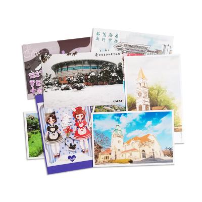 China 200g blank card chinese and western envelope postcard style custom creative diy cover set commemorative blessing card printing low production for sale