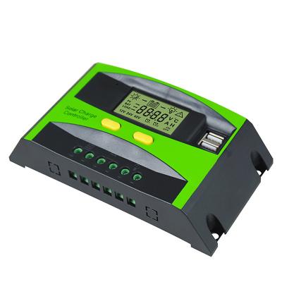 China Intelligent Solar Regulator 12V/24V 48V Charger Controller AC to DC 10A 20A 30A 40A 50A 60A PWM Solar Energy System Charge Controller for sale