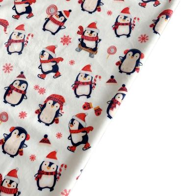 China Stretch NO MOQ Custom Printed Minky Soft Spandex Precut Fabric for sale