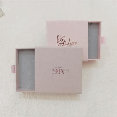 China Chuanghua Pink Jewelry Box Necklace Cardboard Packaging Boxes For Packaging Cardboard Mini Box For Jewelry Packaging for sale