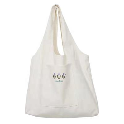 China White Custom Handled Chuanghua Canvas Tote Bag Organic Cotton Shipping Tote Bag Gots Certified Tote Bags for sale