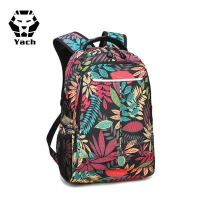 China Custom Waterproof Promotion Printing Backpack Leisure Travel Student Leaf Teens Teens Backpack Promotional School Bags Backpack for sale