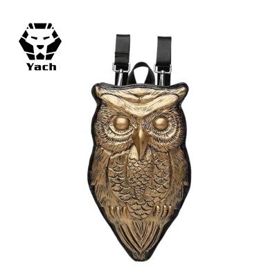 China 3D Silicone Owl Shape Women Cartoon Women Backpack PU Work Outdoor Multifunctional Diagonal Messenger Bag Custom Logo for sale