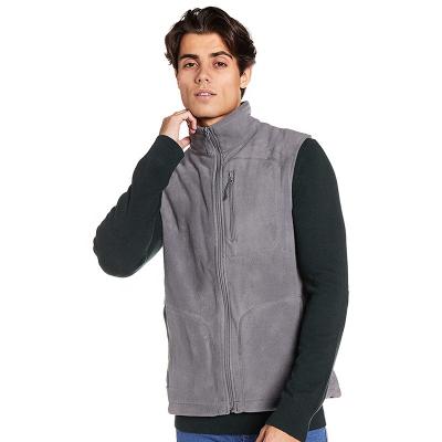 China Newest Anti-wrinkle Style Multi Pockets Outdoor Double Faced Fleece Vest Company Uniform Fleece Vest for sale