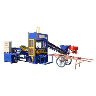 China Building material shops semi-automatic fly ash cement block concrete paving brick making machine for sale