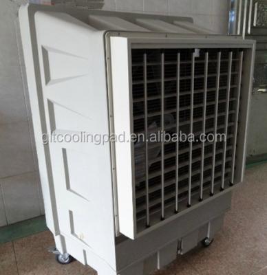 China Hotel Floor Standing Room Use Air Cooler 18000CBM/h Evaporative Remote Control PP Body 60L Water Tank for sale