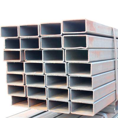 China Structure pipe low carbon black square steel pipe, rectangular carbon steel pipe and tube for sale