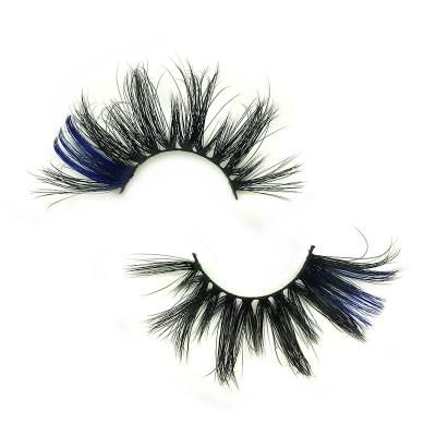 China High Quality Mink Eyelash YC 5D Mink Color Eyelashes Natural Soft Natural Makeup Real Mink Fur for sale