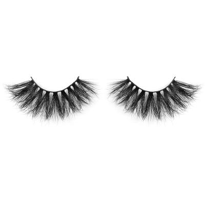 China YC Reusable Lashes 25mm AMB Mink Lashes for sale