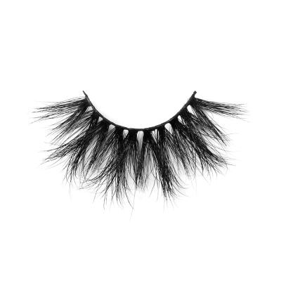 China YC Reusable Lashes 25mm AMB Mink Lashes for sale