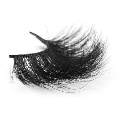 China YC Reusable Lashes 25mm AMB Mink Lashes for sale