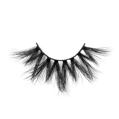 China YC Reusable Lashes 25mm AMB Mink Lashes for sale