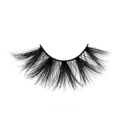 China YC Reusable Lashes 25mm AMB Mink Lashes for sale