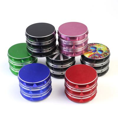 China Smoking Tools AIYAN Aluminum Alloy 63MM Grinder Tobacco Smoking Accessories Herb Transparent 4 Layers for sale