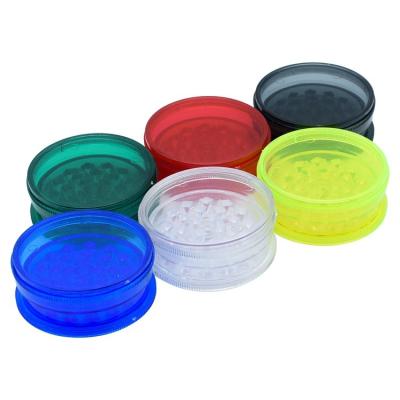 China Smoking Tools AIYAN 63mm Tobacco Herb Grinder Smoking Accessories Herbal Plastic Random Color Grinder for sale