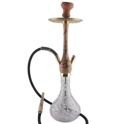 China AIYAN Wooden Hookah Shisha Smoking Hookah Set Full Tobacco Chicha Shisha Accessories Smoking Light Handle for sale