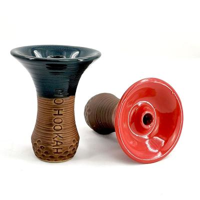 China AIYAN Hookah Shisha Smoking Ceramic Hookah Bowl with 1 Holes Accessories Tobacco Shisha Spare Bowl Narguile for sale